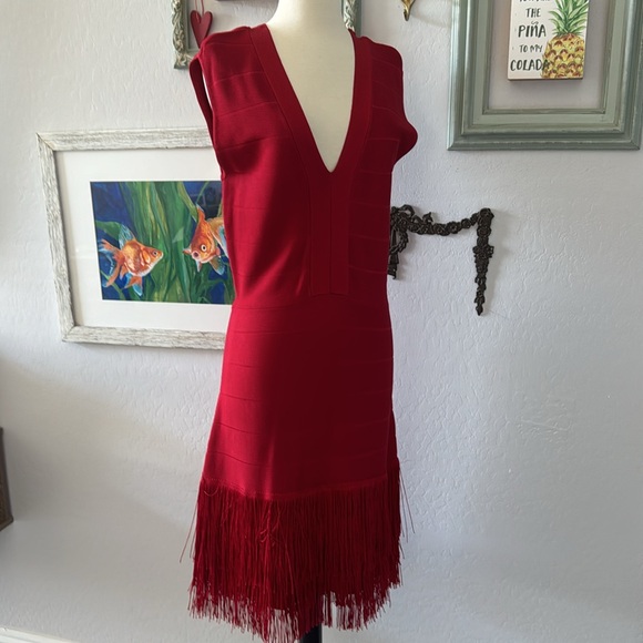 Venus Hot Little Number Red Dancing Dress NWOT Zip Up Back Sz 12 - Picture 8 of 8